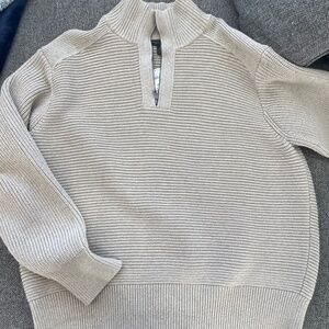 Banana republic quarter zip sweater